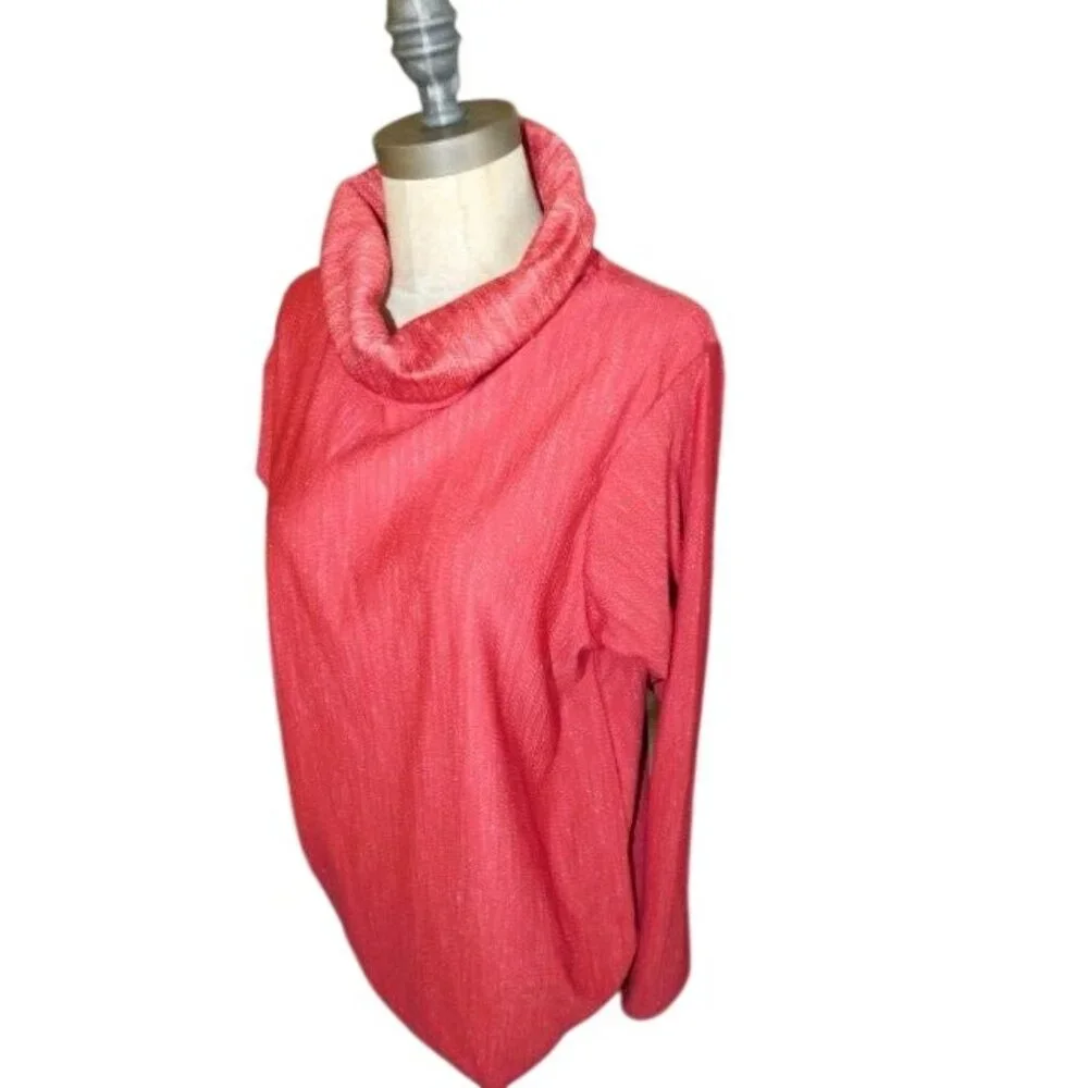Antigua Golf Size XL Speckled Stretch Sporty Long Sleeve Activewear Top